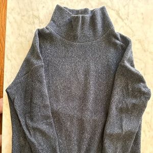 Banana Republic Charcoal Grey Mock-Turtleneck, Size Small (S)